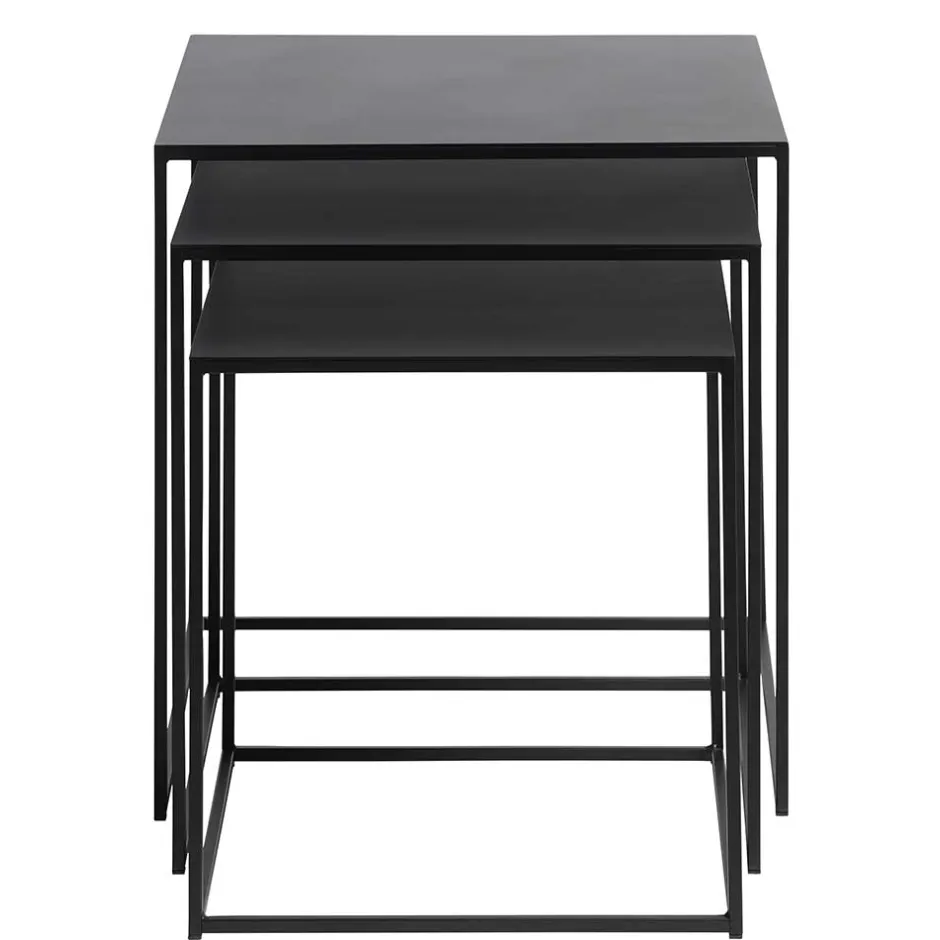 Pharao24 Schwarze Beistelltische Sofa Secionas> Wohnzimmertisch|Beistelltische