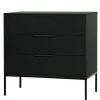 Flurkommoden|Schlafzimmerkommoden*Pharao24 Schwarze Kommode Senorita