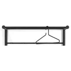 Wandgarderoben*Pharao24 Schwarze Wandgarderobe Agruma