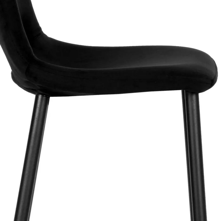 Pharao24 Schwarzer Barstuhl Set Plexino> Barmöbel|Hocker