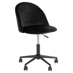 Bürostuhl*Pharao24 Schwarzer Drehstuhl Naviron