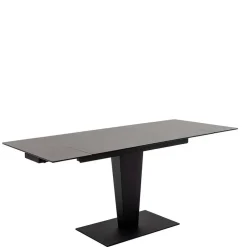 Küchentisch|Ausziehtische*Pharao24 Schwarzer Esszimmertisch Waving