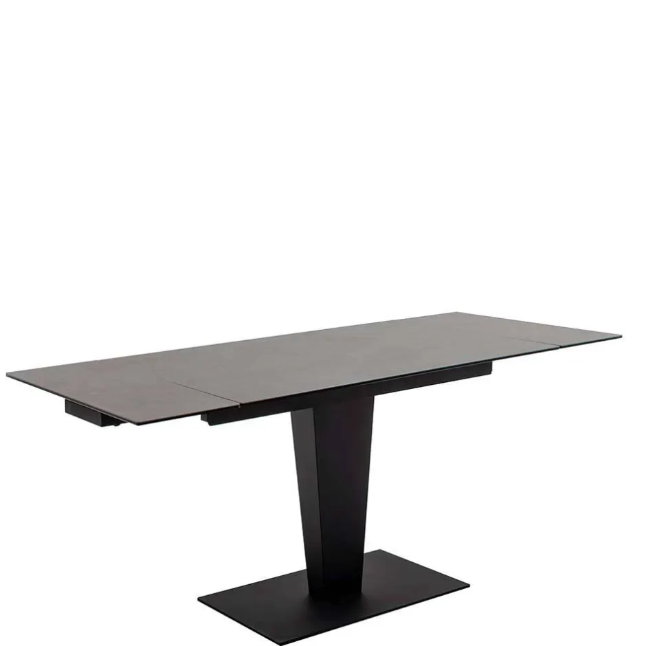 Küchentisch|Ausziehtische*Pharao24 Schwarzer Esszimmertisch Waving