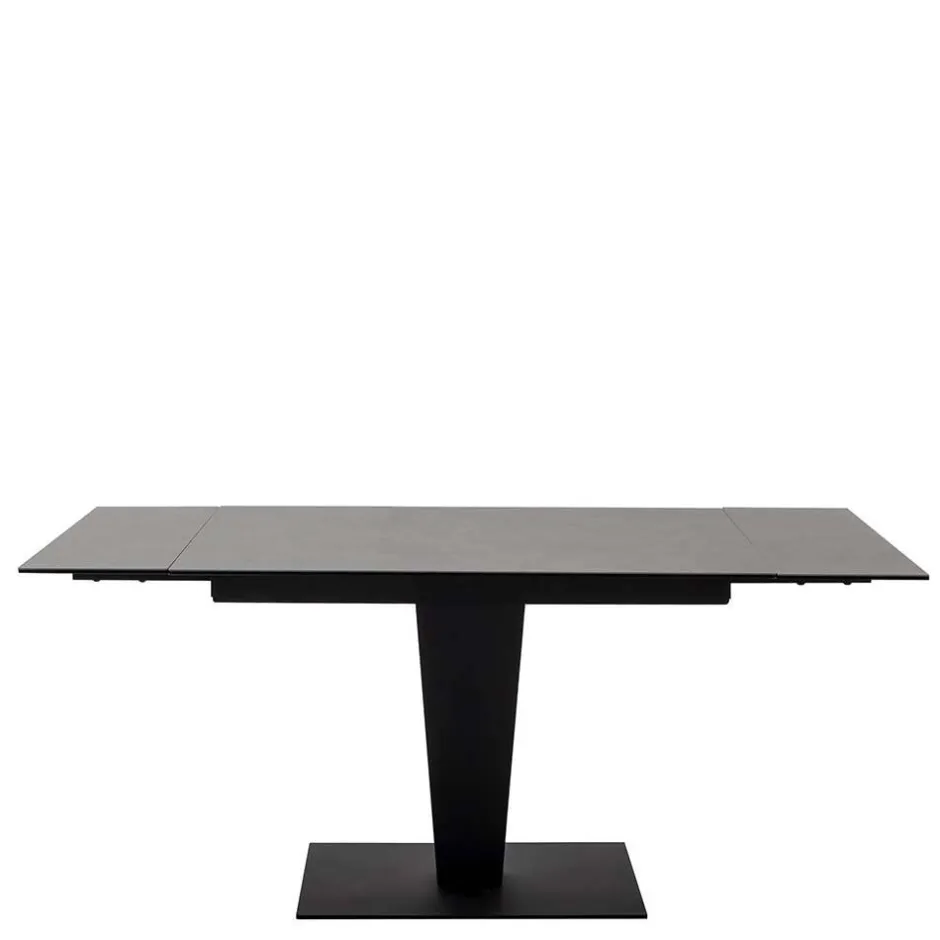 Küchentisch|Ausziehtische*Pharao24 Schwarzer Esszimmertisch Waving