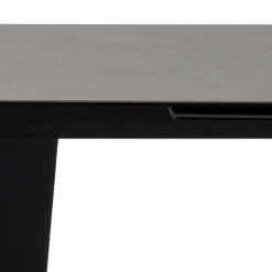 Küchentisch|Ausziehtische*Pharao24 Schwarzer Esszimmertisch Waving