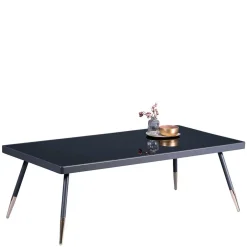 Glastische*Pharao24 Schwarzer Salontisch Turazau