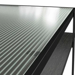 Glastische|Schreibtische*Pharao24 Schwarzer Schreibtisch Tora