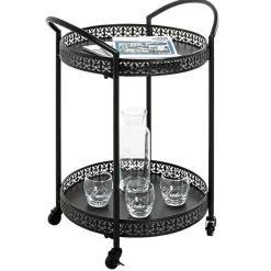 Pharao24 Schwarzer Servierwagen Etobina><noscript><img width=