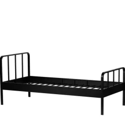 Einzelbetten|Metallbetten*Pharao24 Schwarzes Metall Bett Volgan