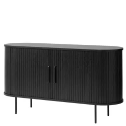 Pharao24 Schwarzes Sideboard Sumatri> Küchenkommode|Esszimmerkommoden