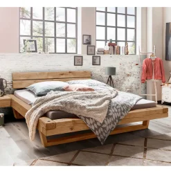 Doppelbetten|Massivholzbetten*Pharao24 Schwebebalkenbett Abellessia