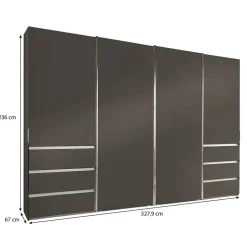 Schiebetürenschränke*Pharao24 Schwebetürenkleiderschrank Grionia