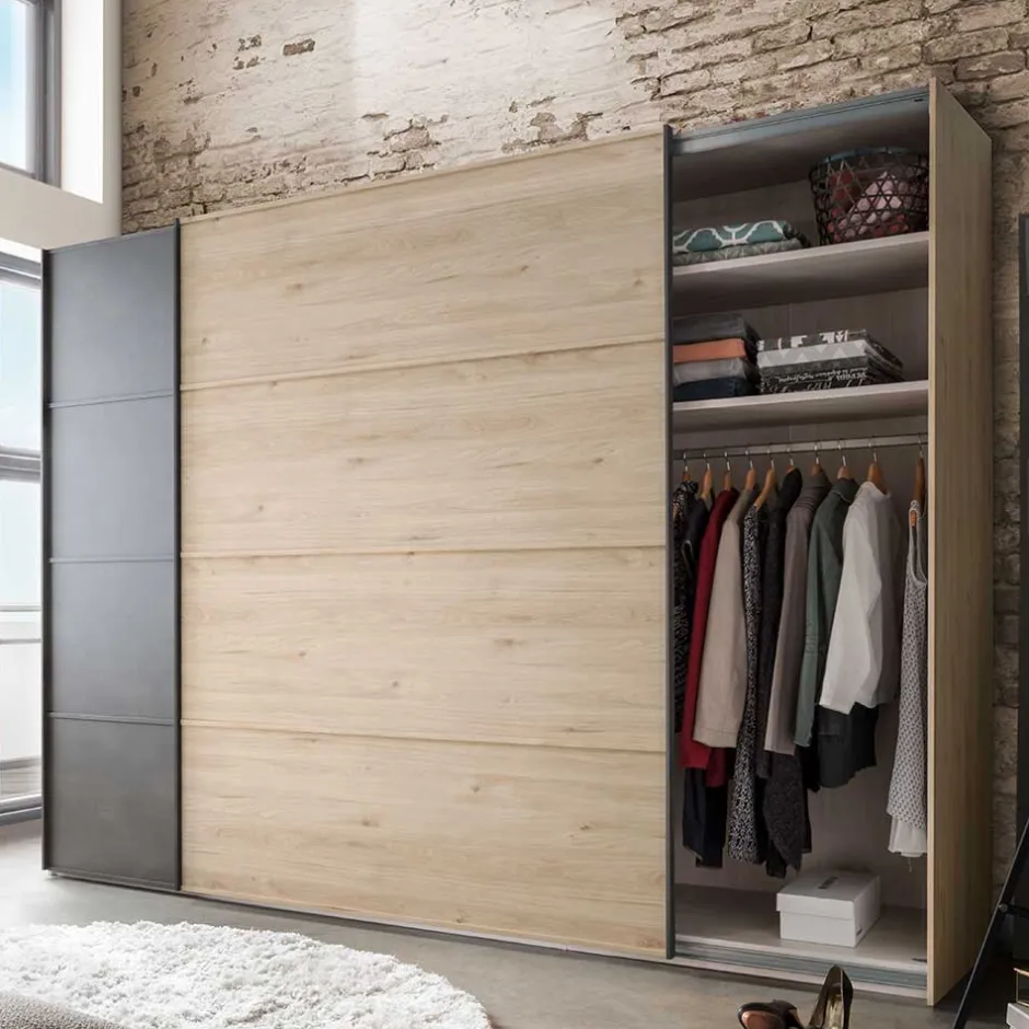 Schiebetürenschränke|Kleiderschränke*Pharao24 Schwebetürenkleiderschrank Bruvena