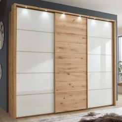 Pharao24 Schwebetürenschrank Durac> Massivholz Schränke|Kleiderschränke