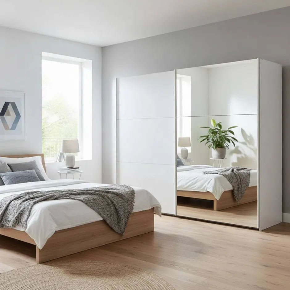 Pharao24 Schwebetürenschrank Jingle> Kleiderschränke|Schlafzimmerschränke