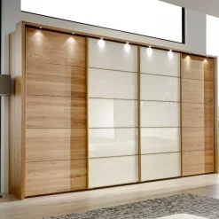 Massivholzmöbel|Schiebetürenschränke*Pharao24 Schwebetürenschrank Raipur