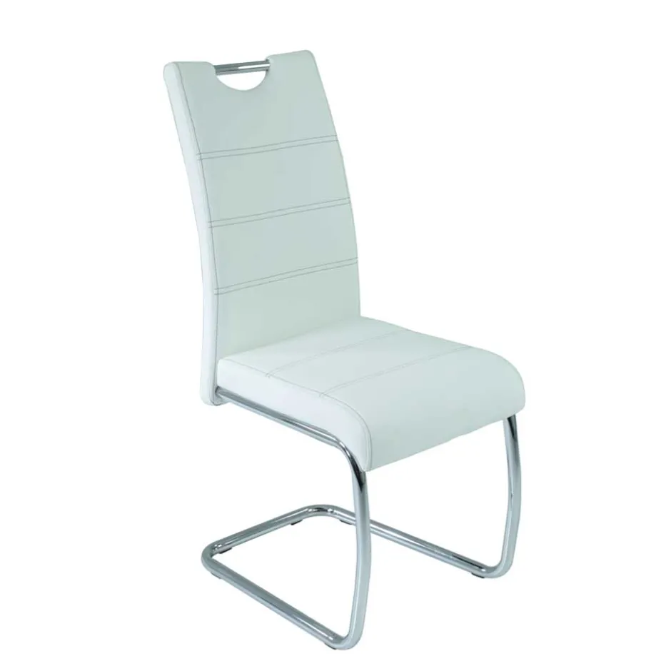 Lederstühle|Freischwinger*Pharao24 Schwingstuhl Set Capa