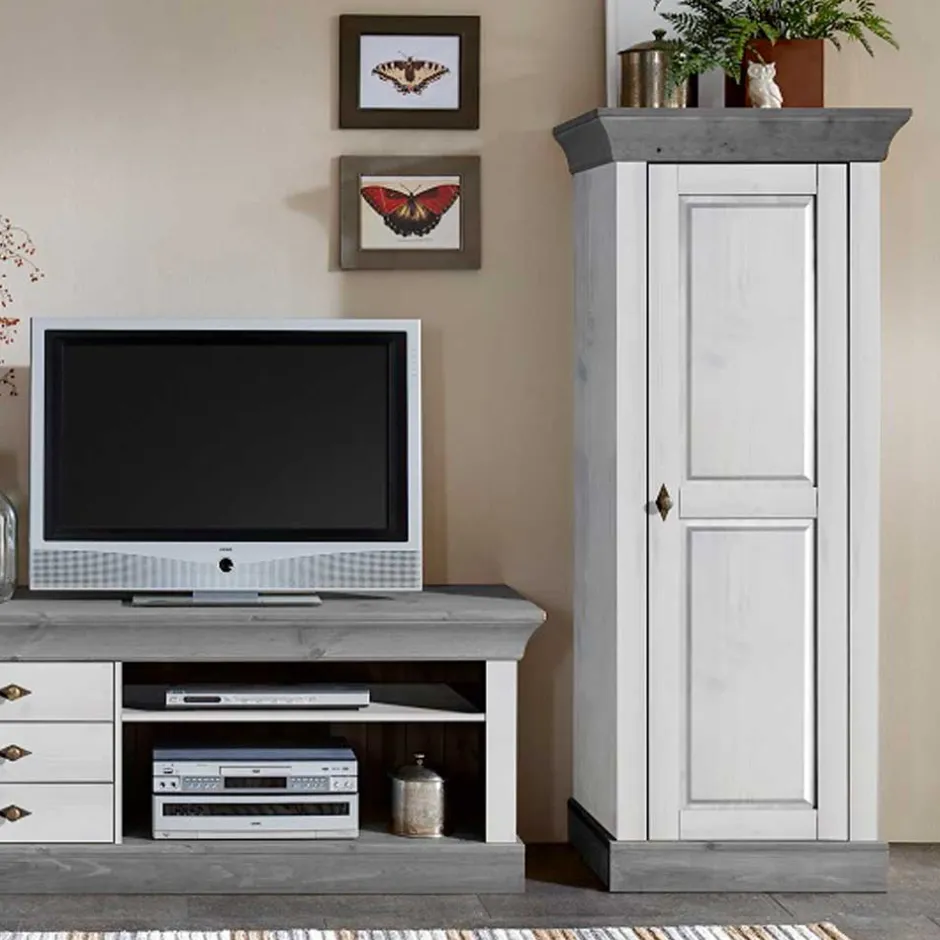 Pharao24 Seitenschrank Boulogne> Wohnzimmervitrinen|Massivholz Schränke