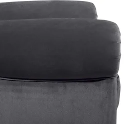 Ohrensessel*Pharao24 Sessel Anthrazit Samt Kean