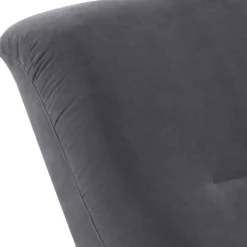 Relaxsessel*Pharao24 Sessel Anthrazit Velours Matrona