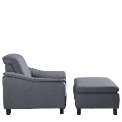 Pharao24 Sessel Jeansblau Stoff Rocket><noscript><img width=