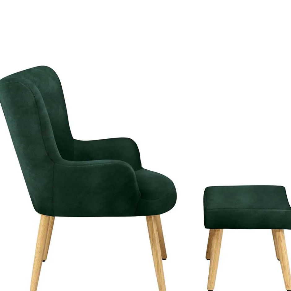 Pharao24 Sessel mit Hocker Princessa> Wohnzimmer Sessel|Relaxsessel