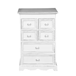 Nachtkommoden|Nachttisch*Pharao24 Shabby Chic Kommode Wooden