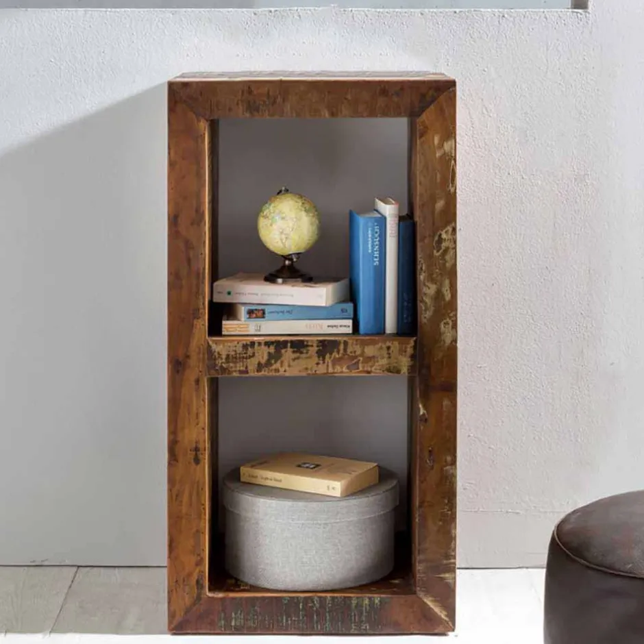 Pharao24 Shabby Chic Regal Frees> Wohnzimmerregale|Massivholzregale