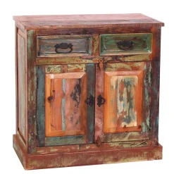 Küchenkommode|Wohnzimmerkommoden*Pharao24 Shabby Massivholzkommode Woodstock