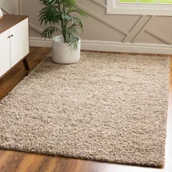 Teppiche*Pharao24 Shaggy Teppich Braun Grau Lurya