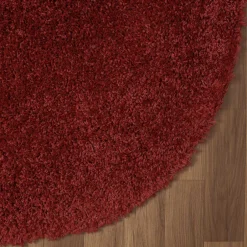 Teppiche*Pharao24 Shaggy Teppich Dunkelrot Tarnavei