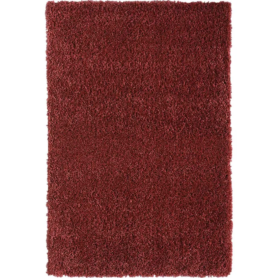 Pharao24 Shaggy Teppich Dunkelrot Fane> Teppiche