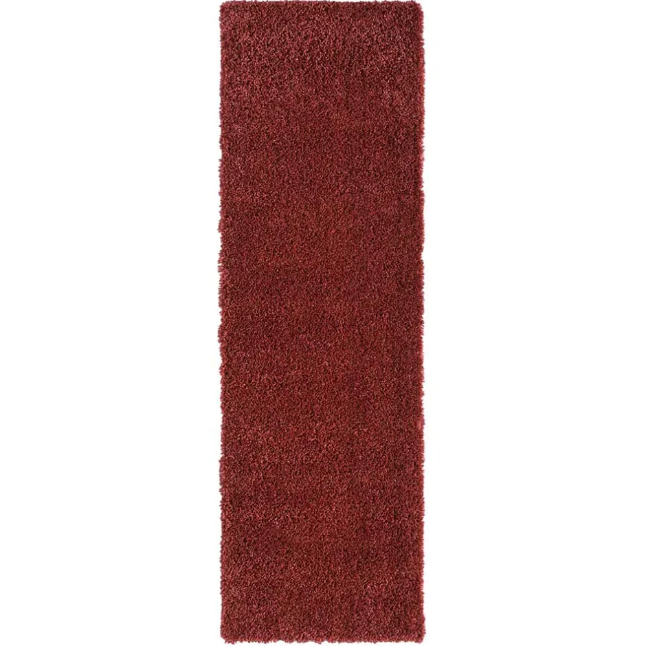 Pharao24 Shaggy Teppich Dunkelrot Fane> Teppiche