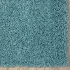 Teppiche*Pharao24 Shaggy Teppich Hellblau Wakono