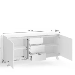 Pharao24 Sideboard 160 cm breit Pirate><noscript><img width=