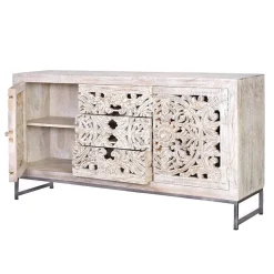 Massivholzmöbel|Küchenkommode*Pharao24 Sideboard Annatto