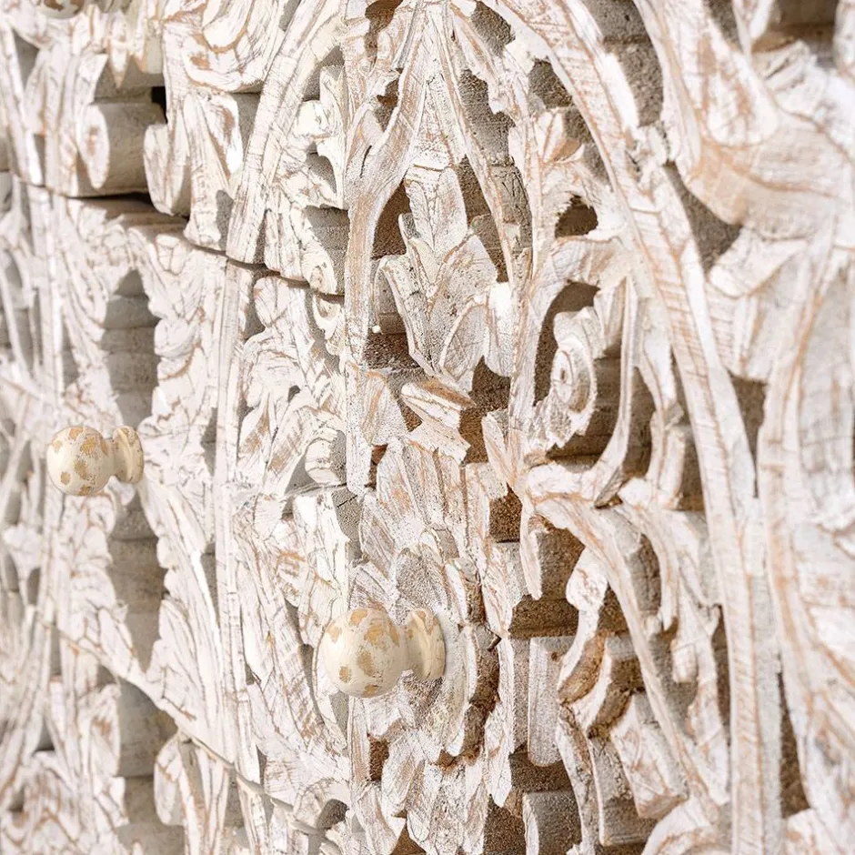 Massivholzmöbel|Küchenkommode*Pharao24 Sideboard Annatto