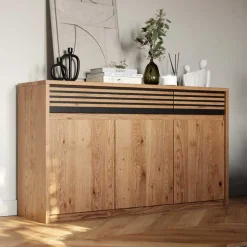 Pharao24 Sideboard Bibliana> Küchenkommode|Wohnzimmerkommoden