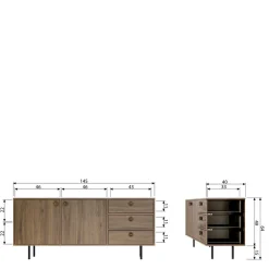 Fernsehtische|Lowboards*Pharao24 Sideboard Jatron