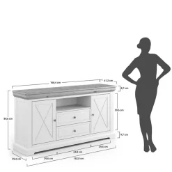 Esszimmerkommoden|Massivholz Kommoden*Pharao24 Sideboard Jeanys