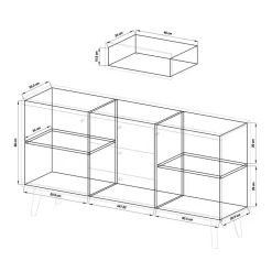 Esszimmerkommoden|Massivholz Kommoden*Pharao24 Sideboard Levanca