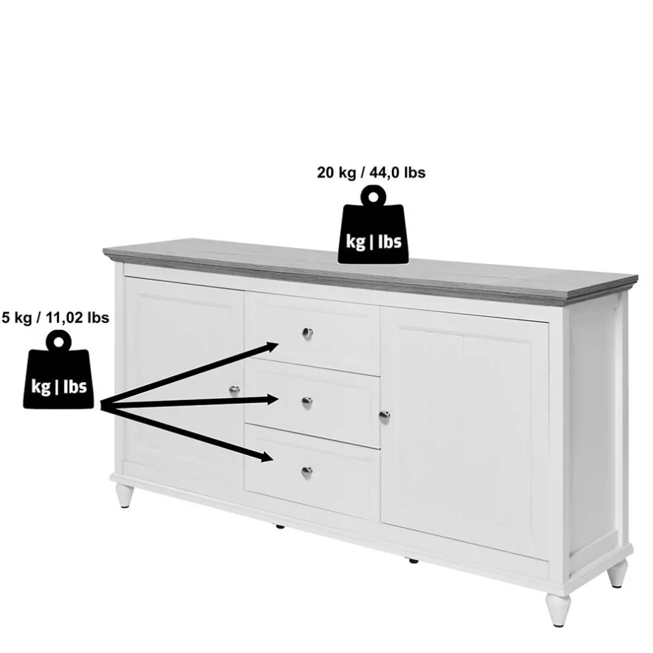 Pharao24 Sideboard Ossana> Esszimmerkommoden|Sideboards