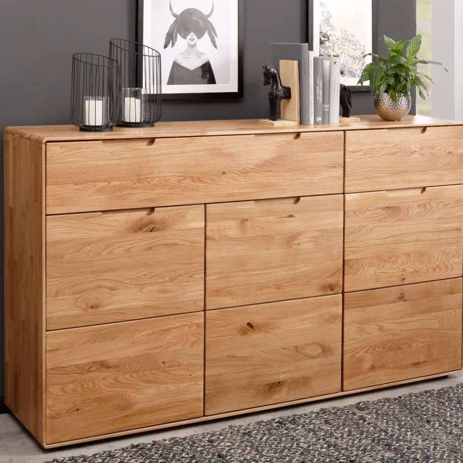 Massivholzmöbel|Küchenkommode*Pharao24 Sideboard Ovalius