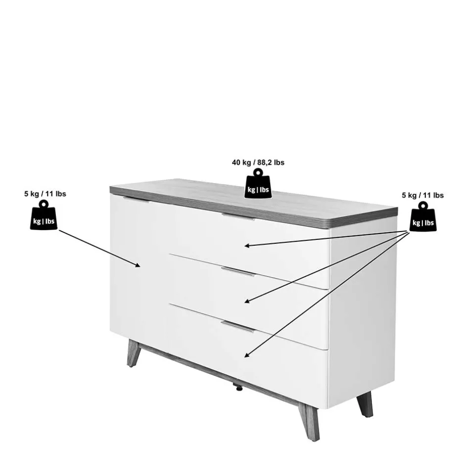 Pharao24 Sideboard Skandi Hajelua> Fernsehtische|Lowboards