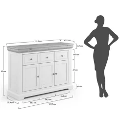 Küchenkommode|Esszimmerkommoden*Pharao24 Sidebord Jeanys