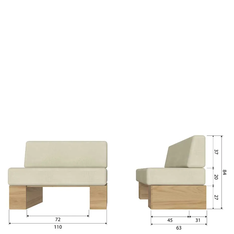 Pharao24 Sitzbank Nicola> Küchenbank|Polsterbänke