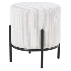 Hocker*Pharao24 Sitzhocker Beige Cord Rozenna