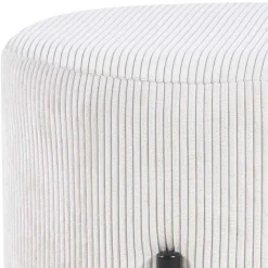 Hocker*Pharao24 Sitzhocker Beige Cord Rozenna