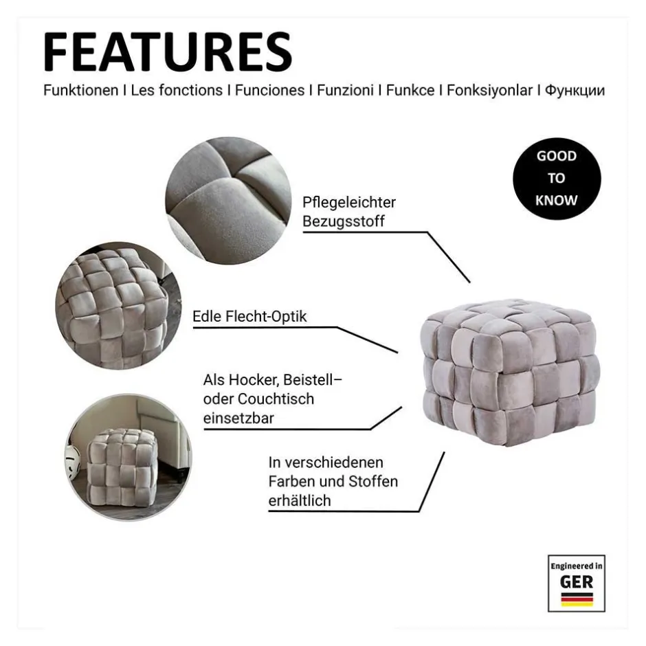 Pharao24 Sitzwürfel Cempino> Sitzhocker|Hocker