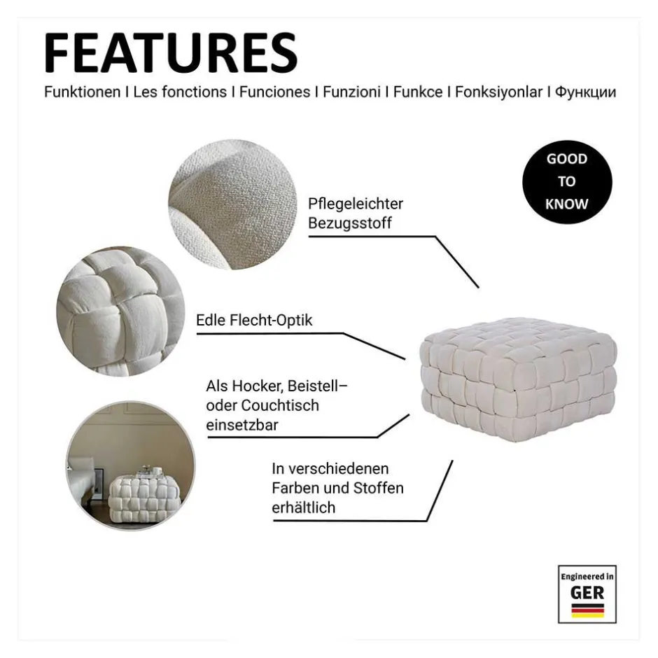 Pharao24 Sitzwürfel Cempino> Sitzhocker|Hocker